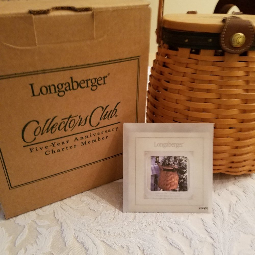 Longaberger 2001 Collector's Club 5 yr Anniversary